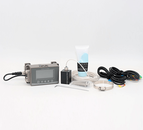 Medidor ultrasonico de flujo con abrazadera